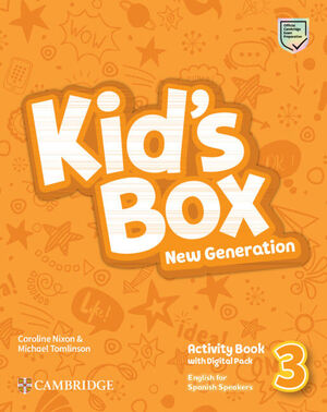 KIDS BOX NEW GENERT 3 EJER+HOME+DIG ESS