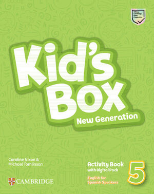 KIDS BOX NEW GENERT 5 EJER+HOME+DIG ESS